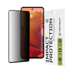 Folie sticla Motorola Moto G15 Power Techsuit 111D Privacy Full Glue, negru