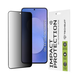 Folie sticla Samsung Galaxy S25 FE Techsuit 111D Privacy Full Glue, negru