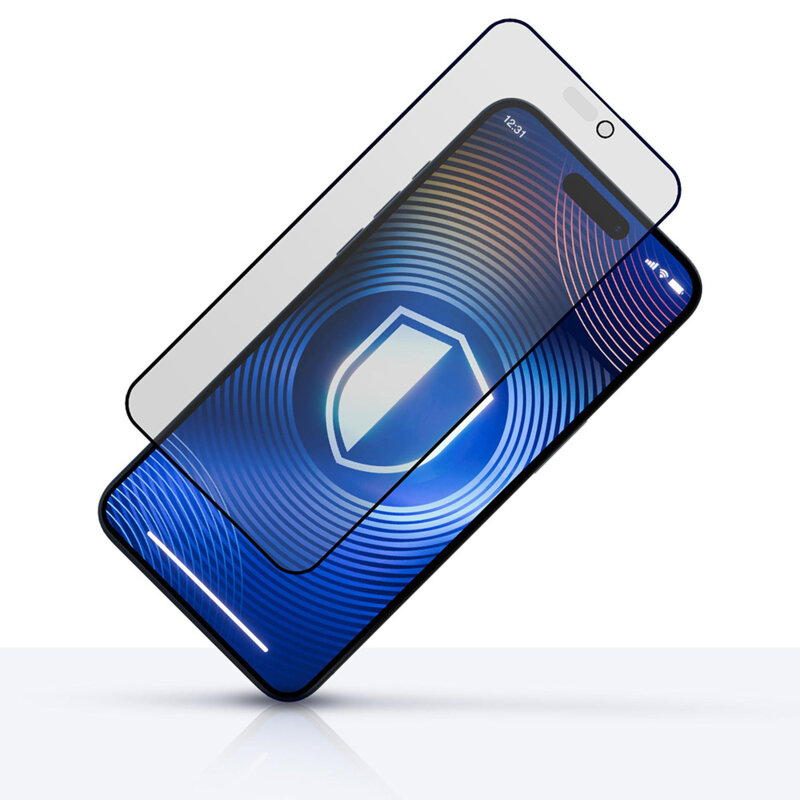 Folie sticla iPhone 17 Pro 3mk HardGlass Matt Max, privacy