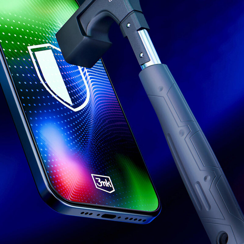 Folie iPhone 17 Pro Max 3mk Hardy Ultra Glass, negru