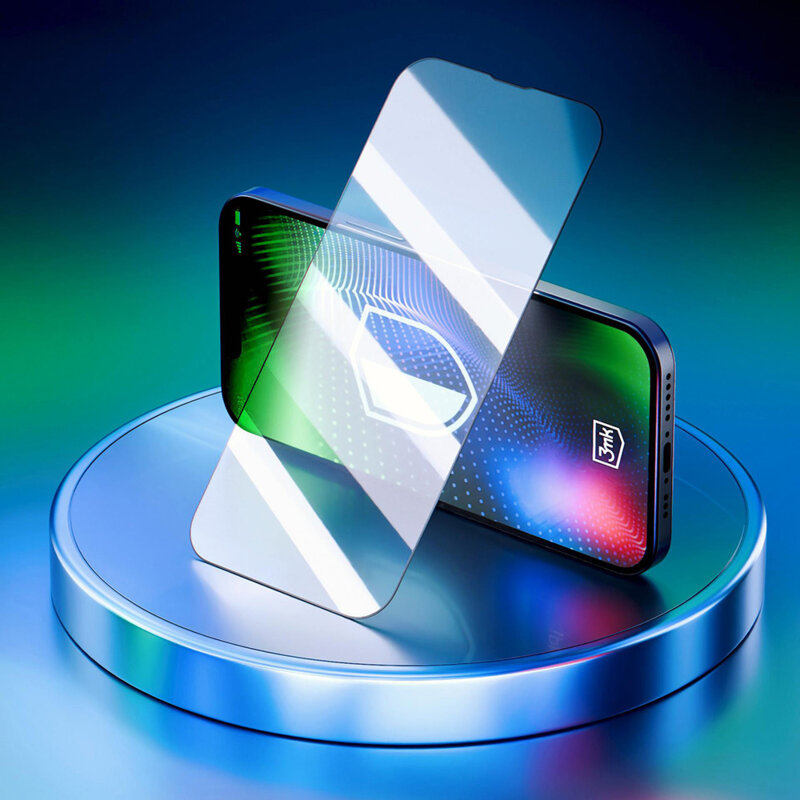 Folie iPhone 17 Pro 3mk Hardy Ultra Glass, negru