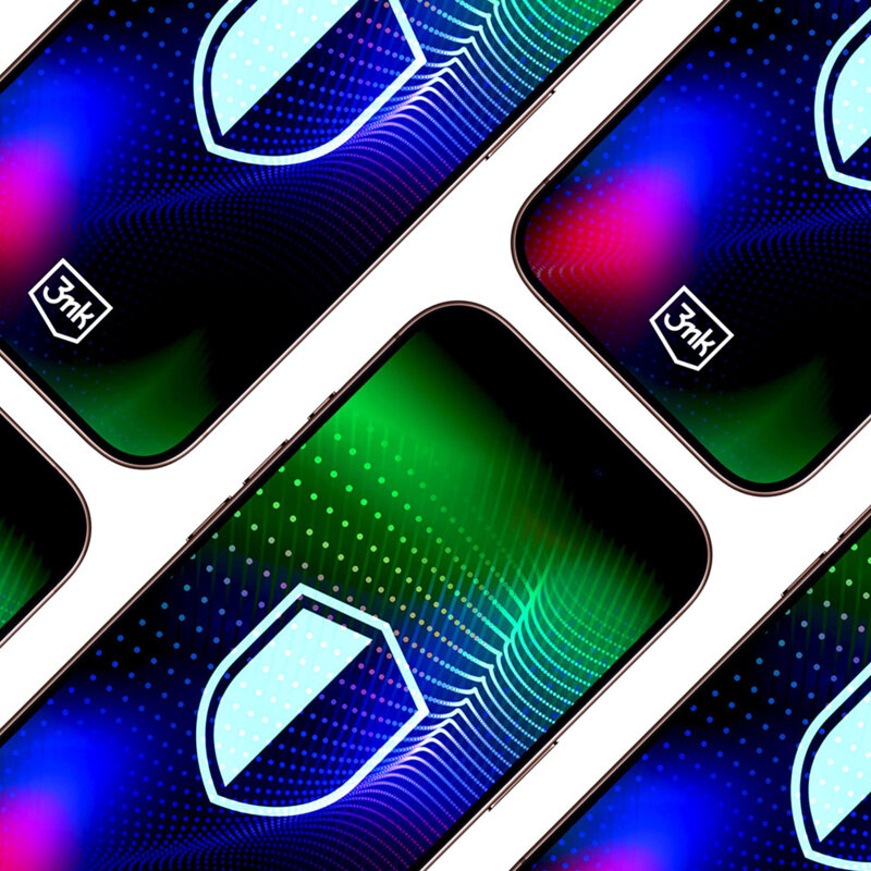 Folie iPhone 16 Pro 3mk Hardy Ultra Glass, negru