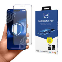 Folie sticla iPhone 17 Pro Max 3mk HardGlass Matt Max, negru