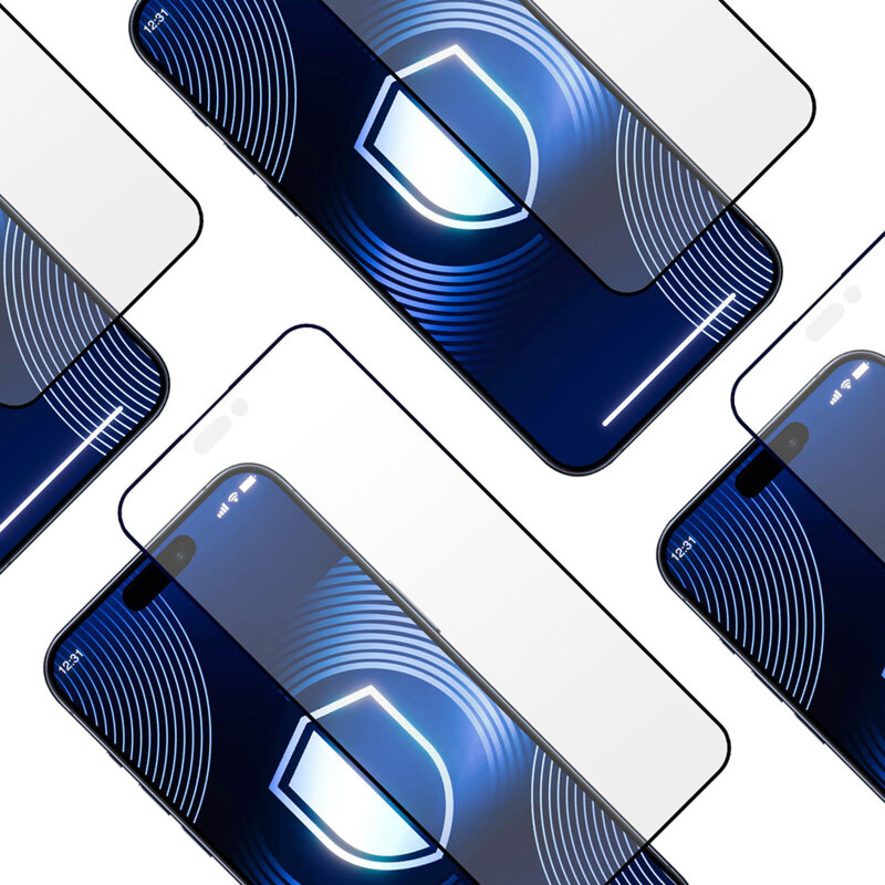 Folie sticla iPhone 17 Pro Max 3mk HardGlass Matt Max, negru