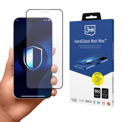 Folie sticla iPhone 17 Air 3mk HardGlass Matt Max, negru