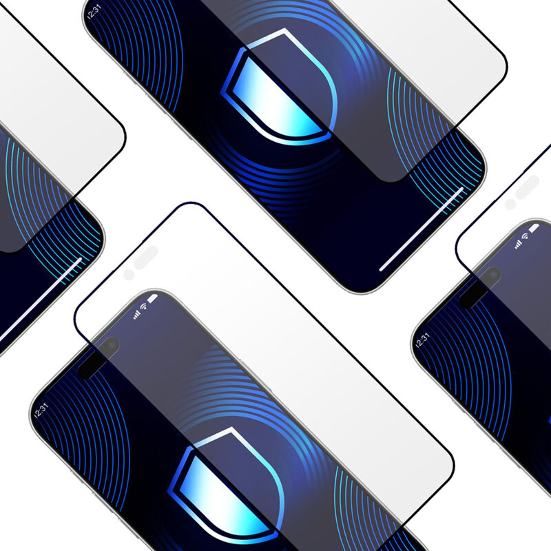 Folie sticla iPhone 17 Air 3mk HardGlass Matt Max, negru