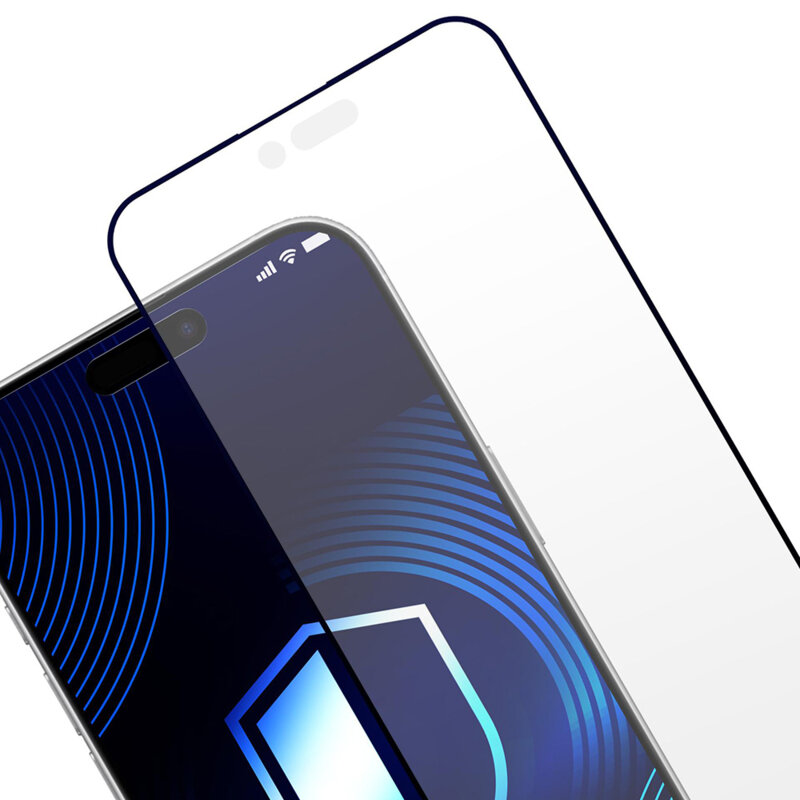 Folie sticla iPhone 17 Air 3mk HardGlass Matt Max, negru