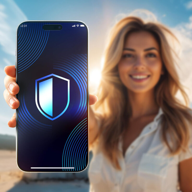 Folie sticla iPhone 17 Air 3mk HardGlass Matt Max, negru