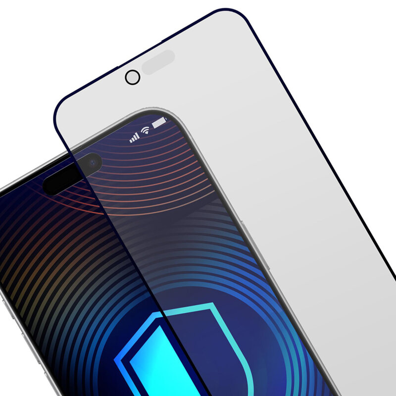 Folie sticla iPhone 17 Air 3mk HardGlass Matt Max, privacy