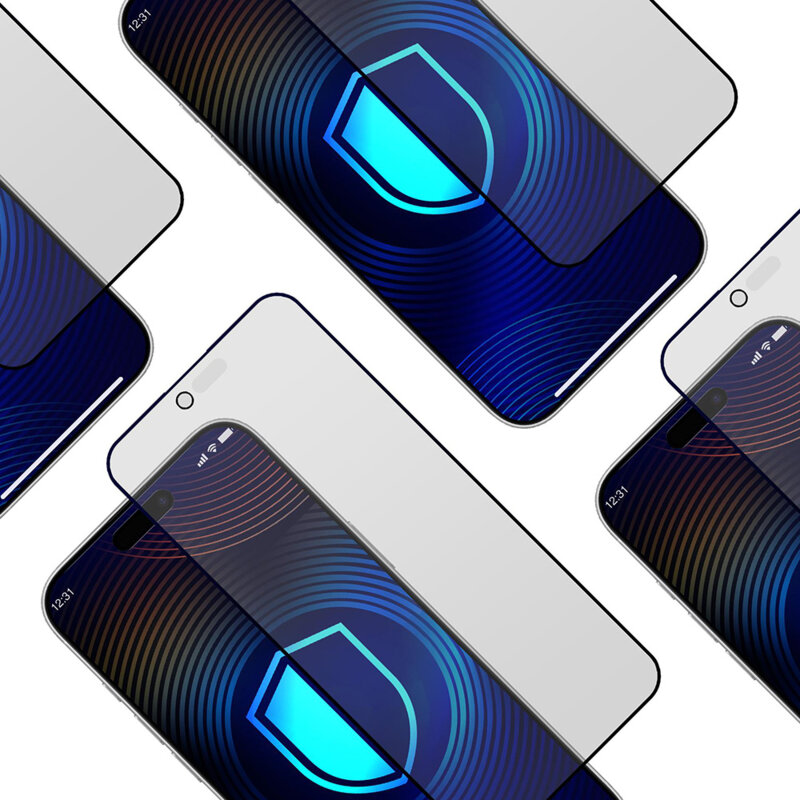 Folie sticla iPhone 17 Air 3mk HardGlass Matt Max, privacy