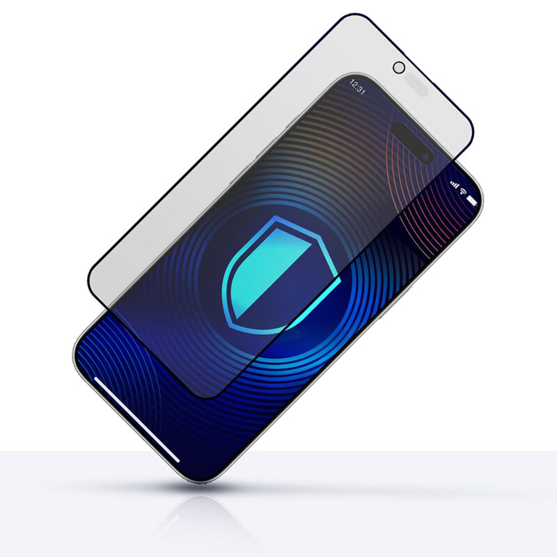 Folie sticla iPhone 17 Air 3mk HardGlass Matt Max, privacy