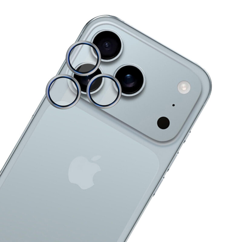 Folie iPhone 17 Pro Max 3mk Hardy Lens Protection Pro, Titanium Gray