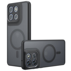 Husa Motorola Moto G86 Power Techsuit PureFrost MagSafe, negru frost