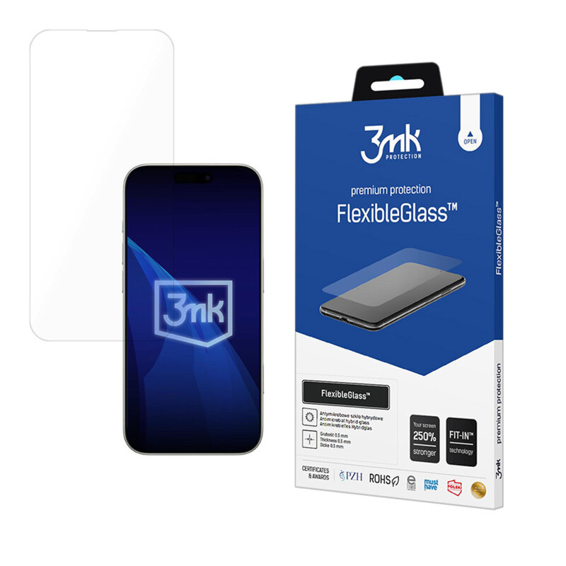 Folie iPhone 17 Air 3mk FlexibleGlass, transparenta