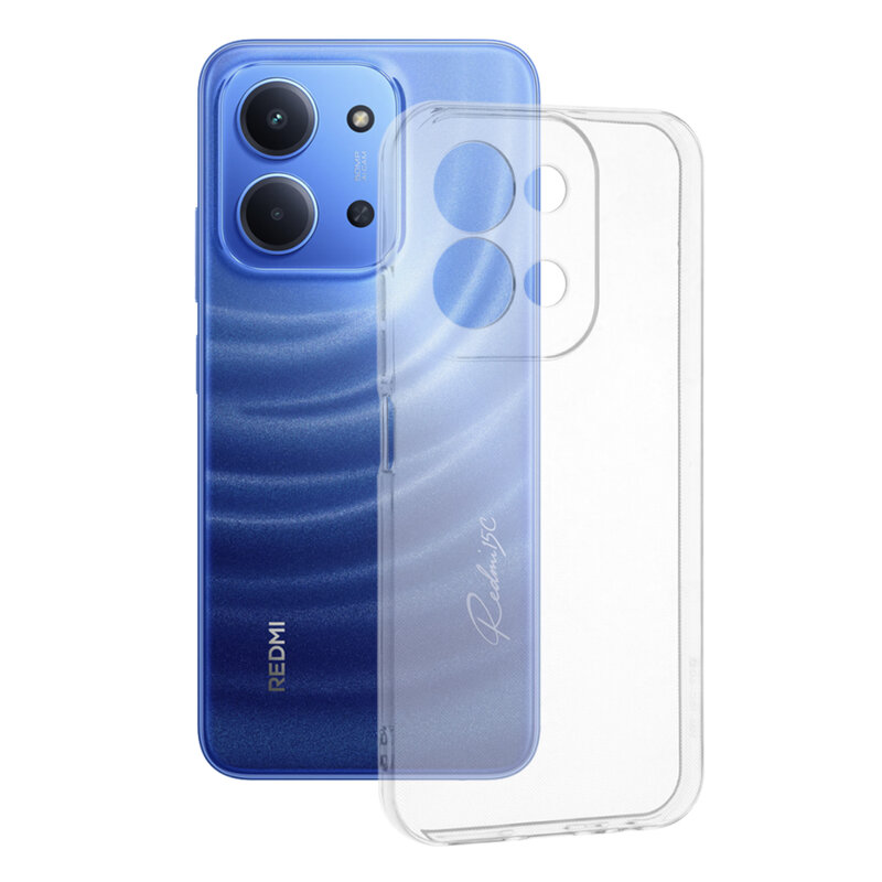 Husa Xiaomi Redmi 15C 4G Techsuit Clear Silicone, transparenta