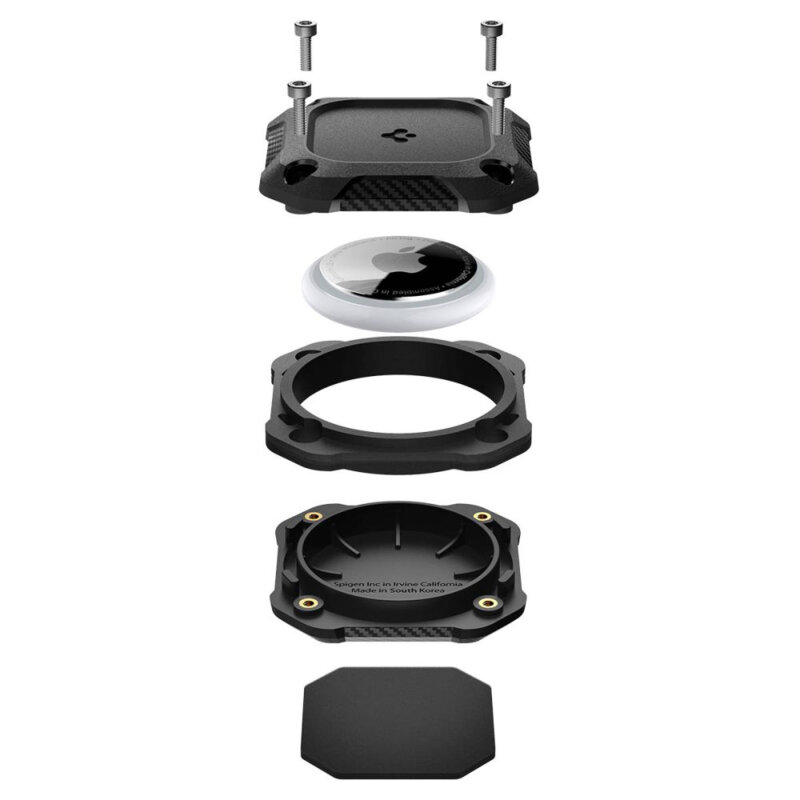 Husa Apple AirTag 1 / 2 Spigen Tough Armor, negru