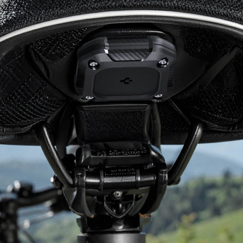 Husa Apple AirTag 1 / 2 Spigen Tough Armor, negru