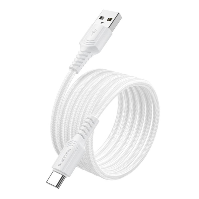 Cablu date USB - Type-C, 3A, 1m Borofone Certain, negru, BX116