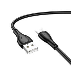 Cablu incarcare USB, Type-C 3A Borofone Energy, negru, BX121