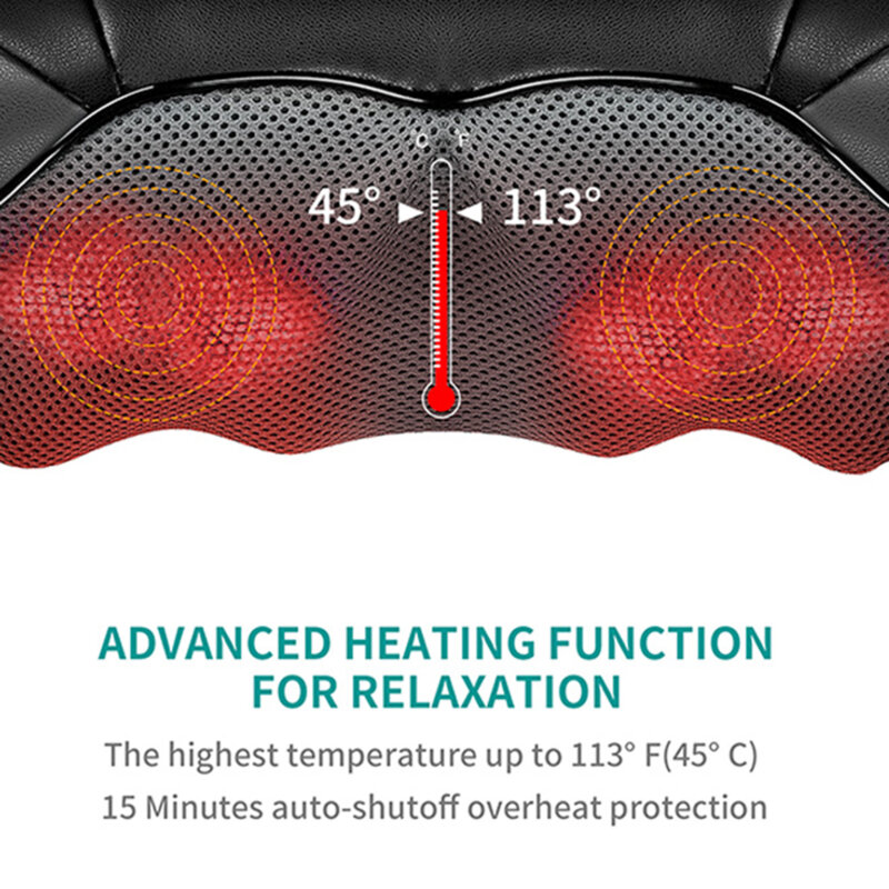 Aparat de masaj pentru gat cu cablu Nekteck, A01-NK01-BK00