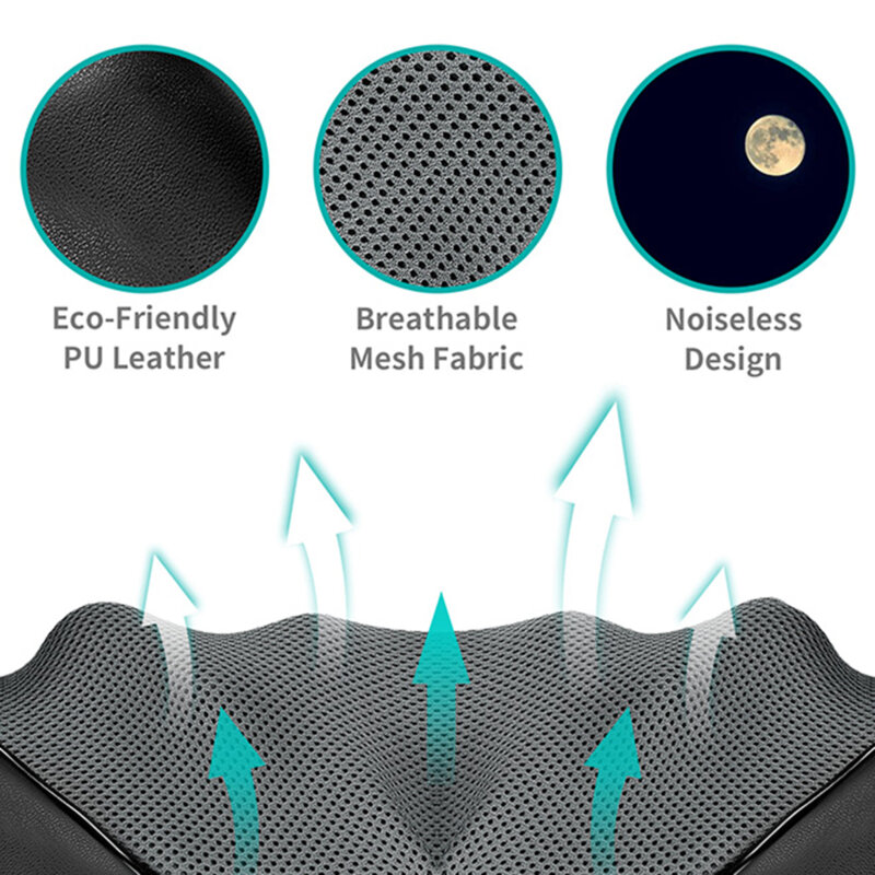 Aparat de masaj pentru gat cu cablu Nekteck, A01-NK01-BK00