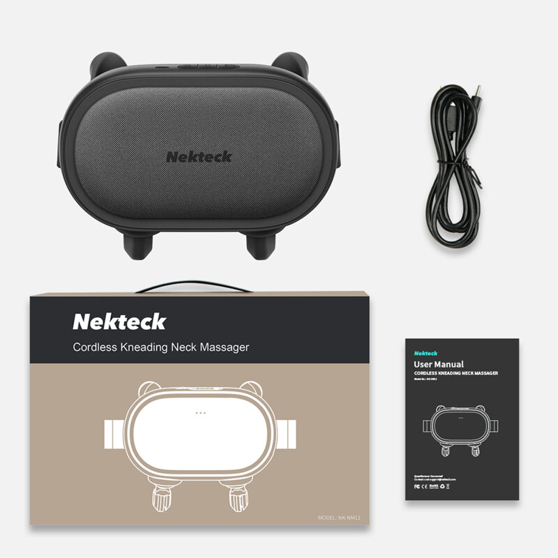 Aparat de masaj pentru gat wireless, 3 moduri Nekteck, A01-NM11-GYUS