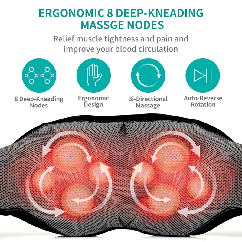 Aparat de masaj pentru gat, 3 intensitati Nekteck, bej, A01-NK03-BG00