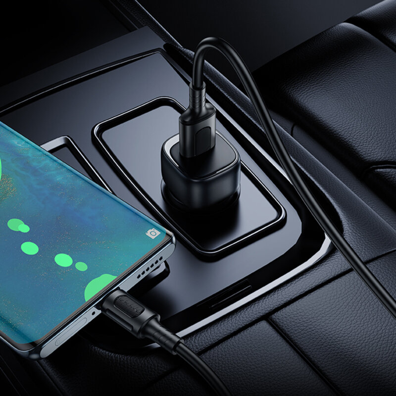 Incarcator auto USB single port 18W Borofone Cloud, BZ34, negru