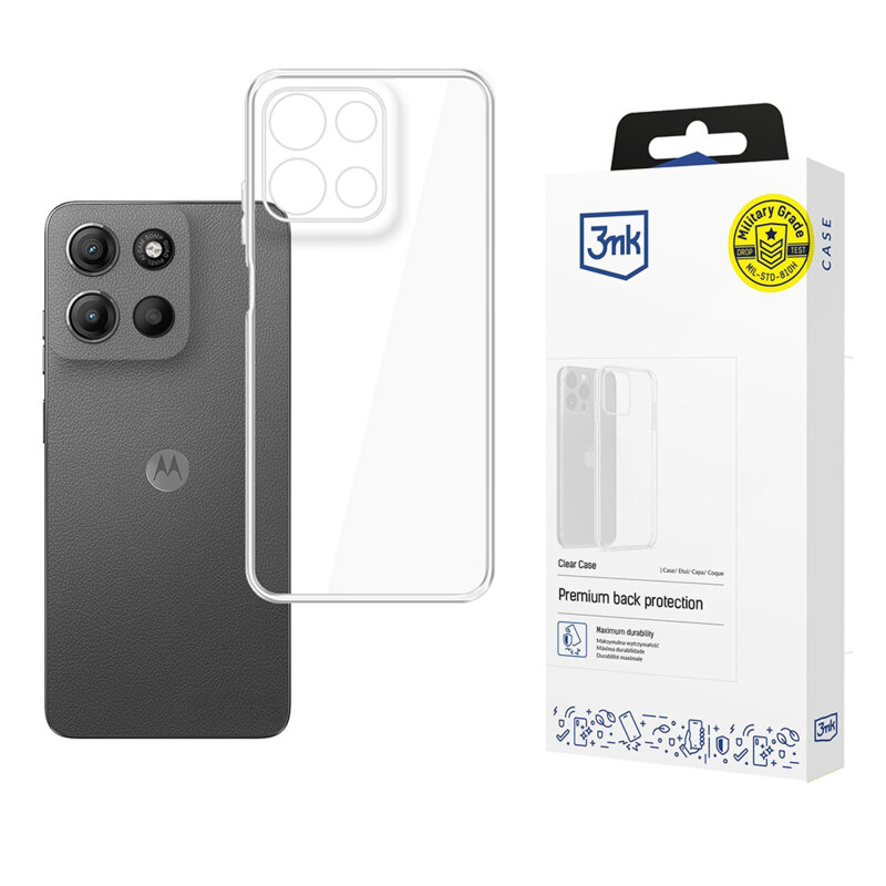 Husa Motorola Moto G15 3mk Clear Case, Transparent