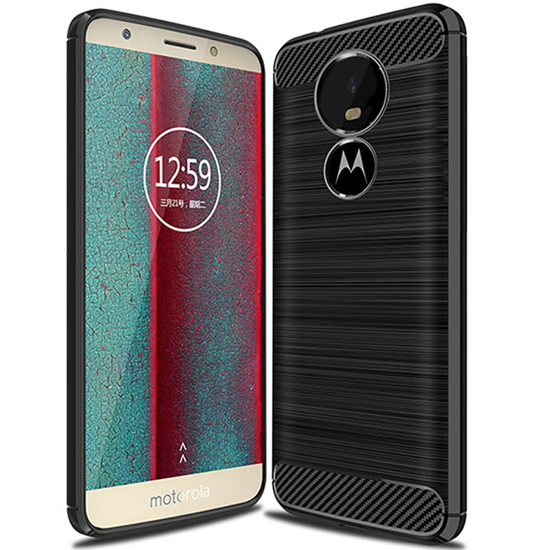 Husa Motorola Moto E5 Play TPU Carbon Negru