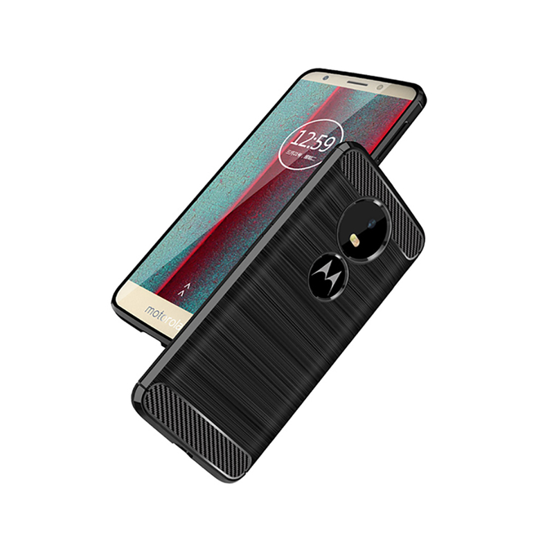 Husa Motorola Moto G6 Play TPU Carbon Negru