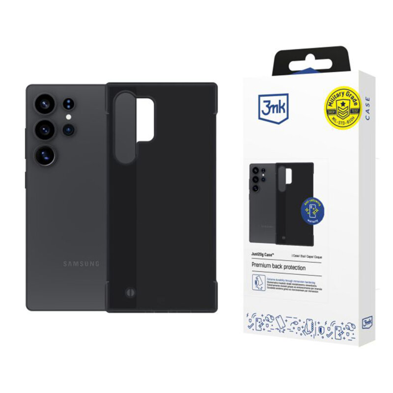 Husa iPhone 16 Pro 3mk Clear Case, negru
