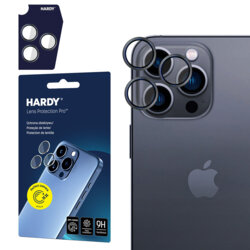 Folie iPhone 16 Pro 3mk Hardy Lens Protection Pro, negru