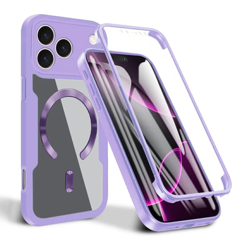 Husa 360° iPhone 17 Pro Techsuit ColorVerse MagSafe, mov