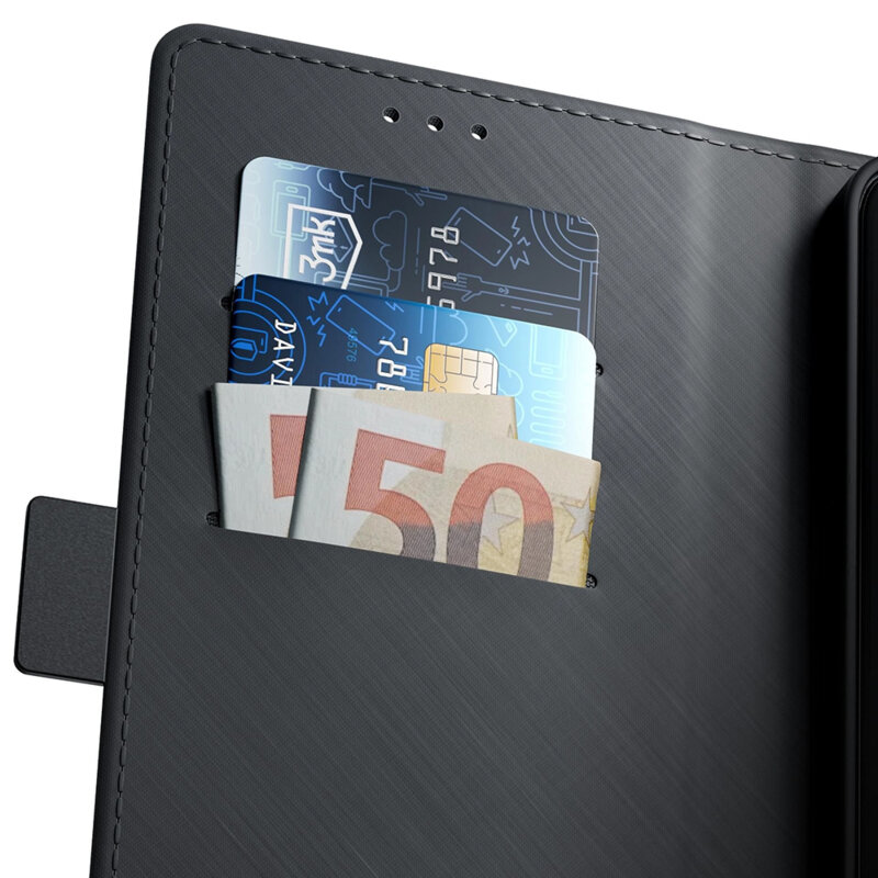 Husa iPhone 16 Pro Max 3mk Wallet Case, negru