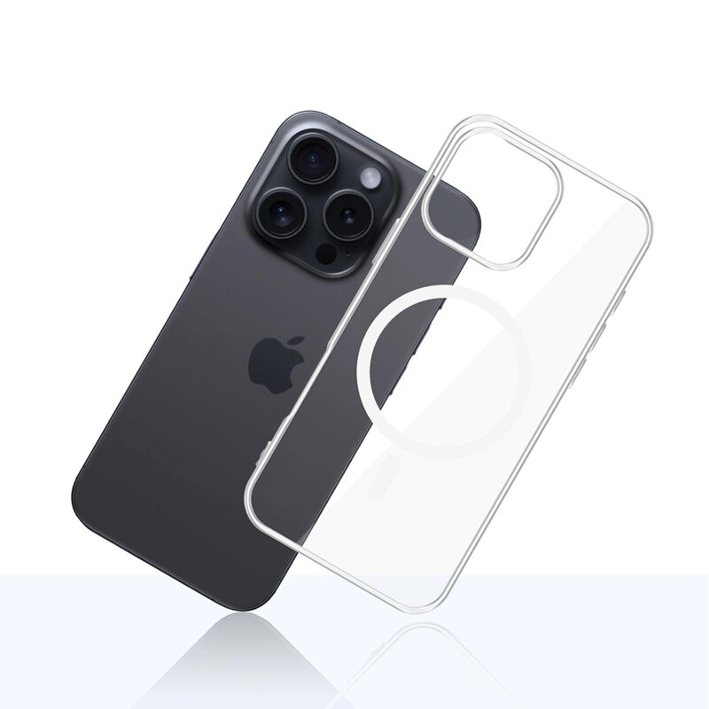 Husa iPhone 16 Pro Max 3mk Clear MagCase, Transparent