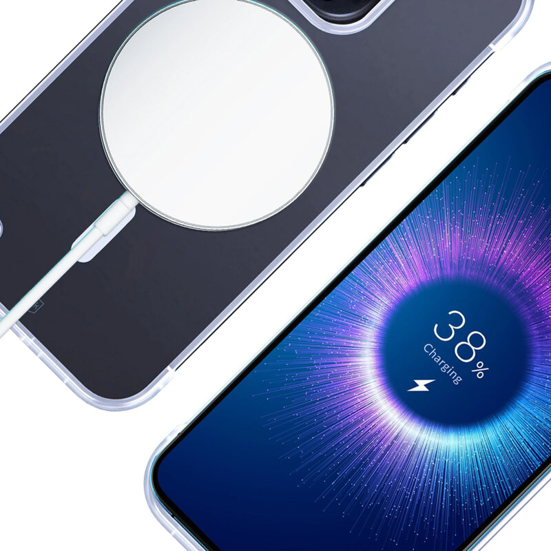 Husa iPhone 16 Pro Max premium 3mk Just20g MagCase, transparent