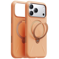 Husa iPhone 17 Pro Max Torras QPRO Silicone Series, portocaliu