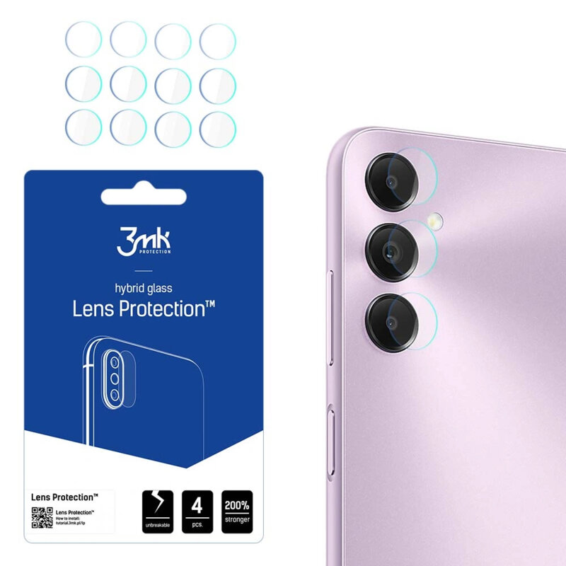 [Pachet 4x] Folie Samsung Galaxy A05s 3mk Lens Protection, transparenta
