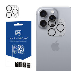 Folie iPhone 16 Pro Max 3mk Lens Pro Full Cover, transparenta