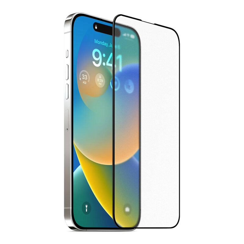 Folie sticla iPhone 17 Pro Max ANANK 2.5D 5X Reinforced Anti-fingerprint Screen Protector, negru