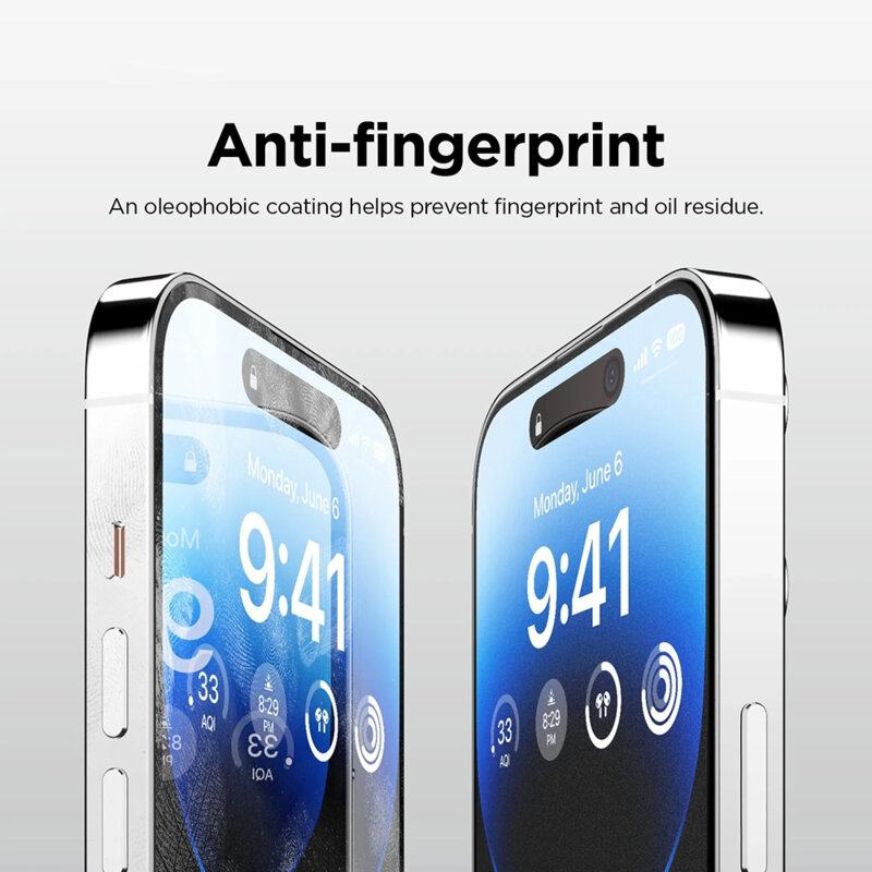 Folie sticla iPhone 17 Pro Max ANANK 2.5D 5X Reinforced Anti-fingerprint Screen Protector, negru