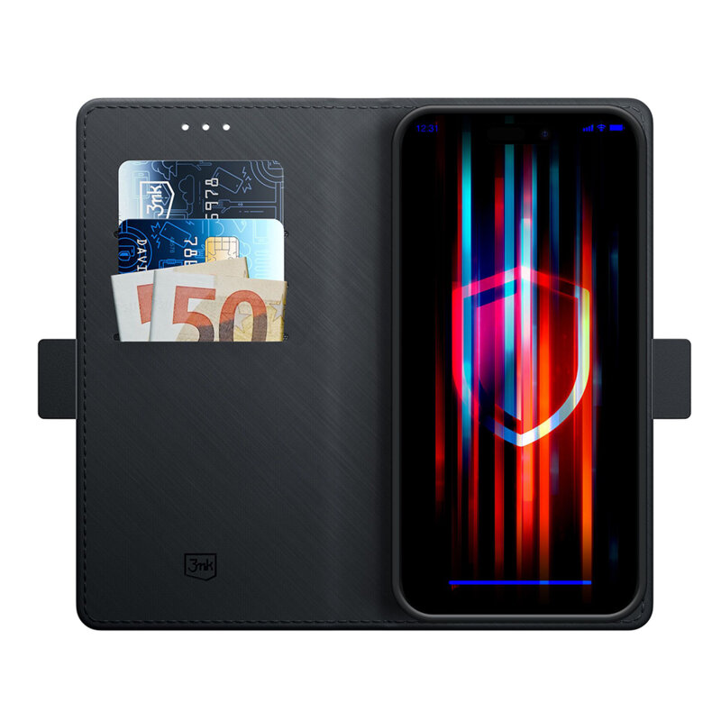 Husa Motorola Edge 60 Pro 3mk Wallet Case, negru