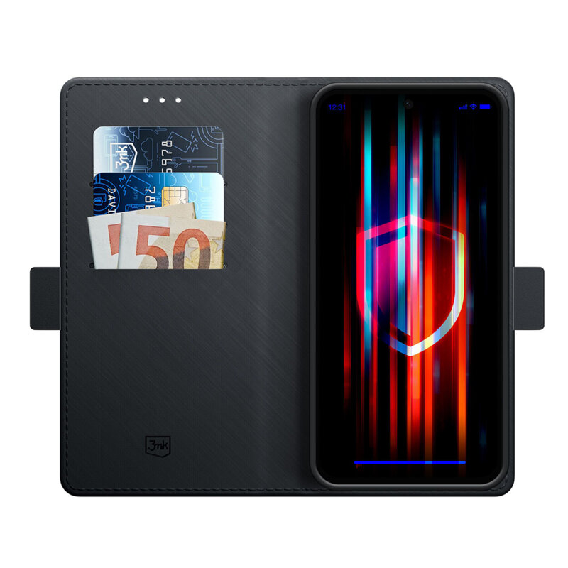 Husa Samsung Galaxy S24 FE 3mk Wallet Case, negru