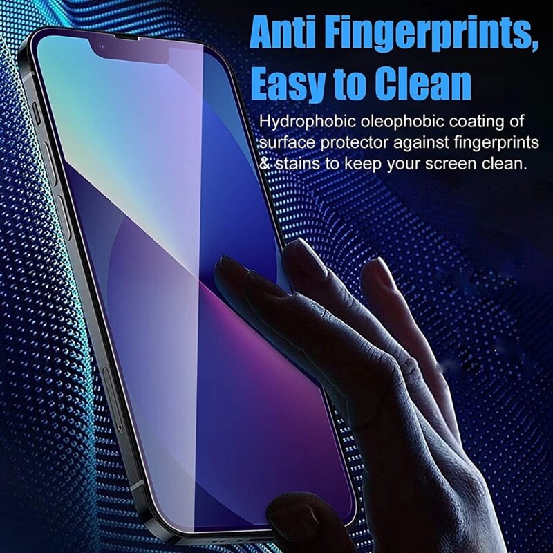 Folie sticla iPhone 17 Pro ANANK 2.5D 5X Reinforced Anti-blue Light Screen Protector, negru