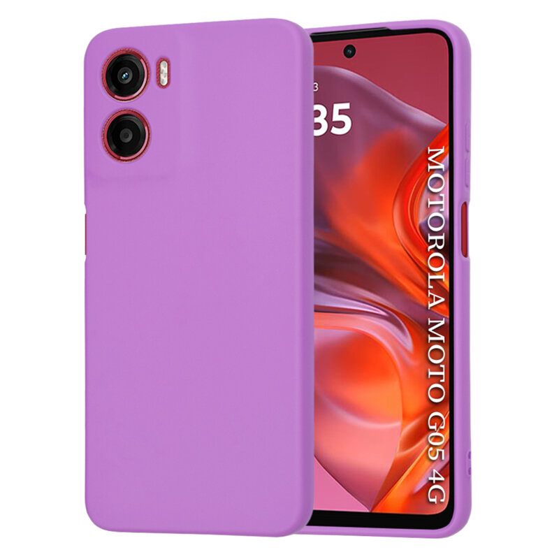 Husa silicon Motorola Moto G05 Techsuit SoftFlex, mov