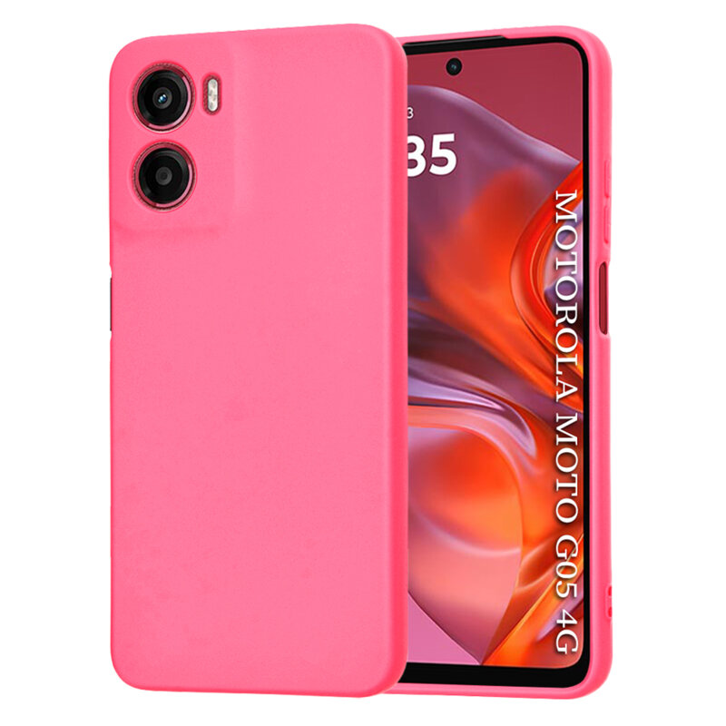 Husa silicon Motorola Moto G05 Techsuit SoftFlex, fucsia
