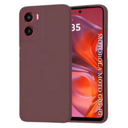 Husa silicon Motorola Moto G05 Techsuit SoftFlex, bordo