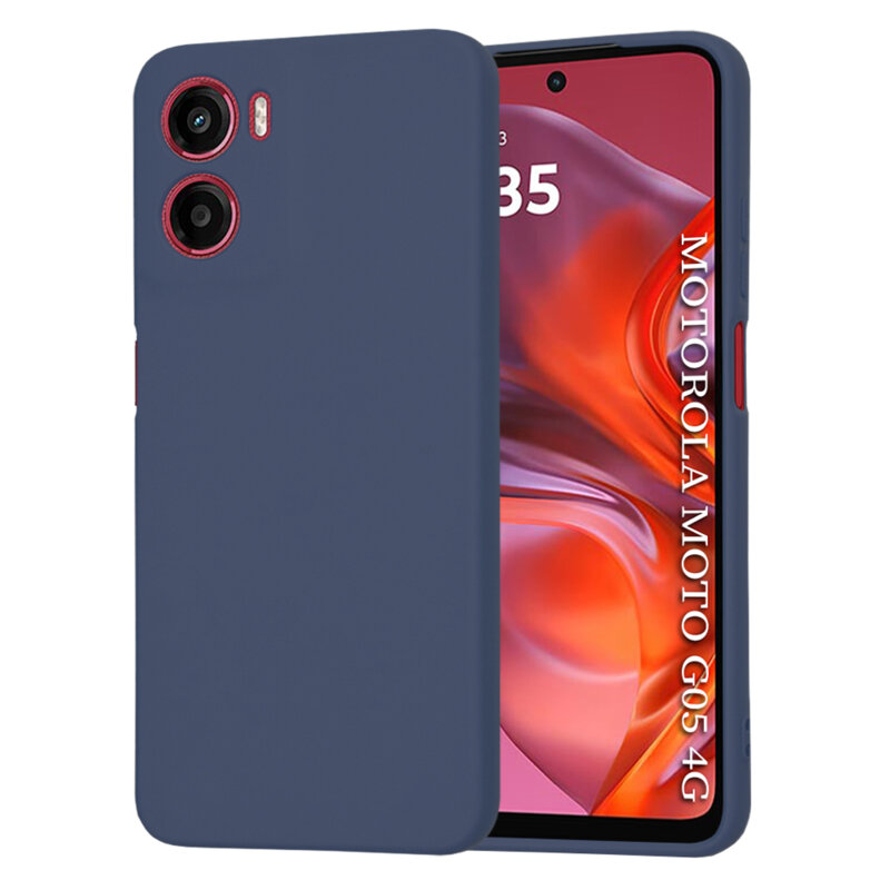 Husa silicon Motorola Moto G05 Techsuit SoftFlex, bleumarin