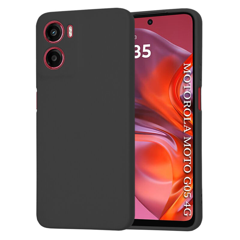 Husa silicon Motorola Moto G05 Techsuit SoftFlex, negru
